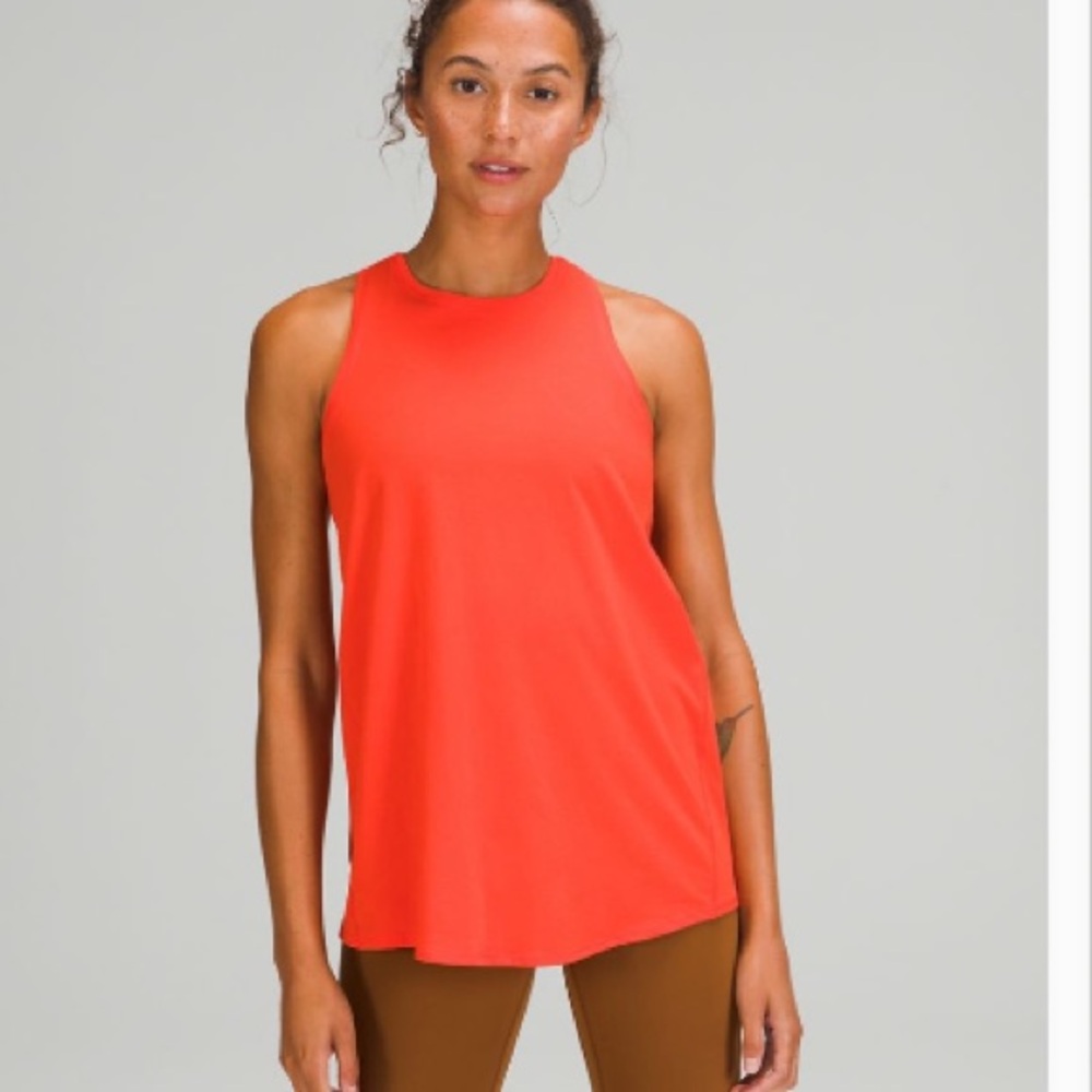Lululemon athletica all tied up tank size 6 autumn red